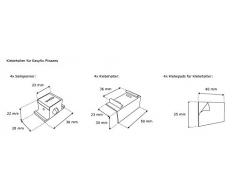Victoria M. Soportes Adhesivos, Set de fijación para EasyFix Estor Plisado (Set de 4)