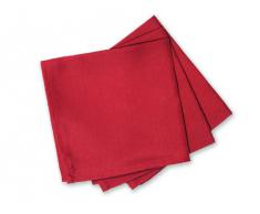 MLANCE Lote de 3 servilletas Alix Rojo