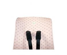 Fundas BCN - F44/4597 - Funda de Algodón para Silla de Paseo Bugaboo Bee 3 - Colección Little Fun Peach