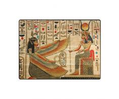 Use7 Antiguo Alfombra de Cultura egipcia para Sala de Estar o Dormitorio, Tela, 203cm x 147.3cm(7 x 5 Feet)