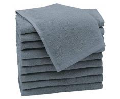 ZOLLNER 10 Toallas de tocador, 30x50 cm, Gris