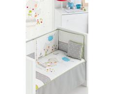 Edredón de Cuna desenfundable + protector desenfundable + Cojín Love Petite Star, tamaño CUNA 60 x 120