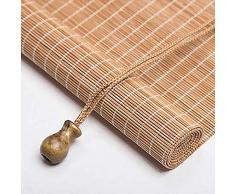 CORTINA Persianas de Rodillo, Rodillo de Madera de bambú Arriba/Persianas, Persianas Roll Up con Cenefa y Side Pull for Ventanas y Puertas - 60/75/90/105/120/135 cm Ancho (Size : 120x240cm)