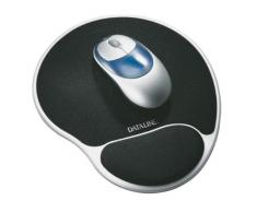 Dataline Esselte Alfombrilla de Gel, 21.5 x 30 cm, Negro/Plata, Premium, 67038