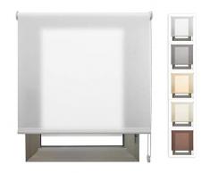 Decorestor Estor Translucido Premium A TU Medida, Desde 40 a 280 cm de Ancho. Permite Paso de Mucha luz y conserva tu intimidad. Color Blanco. Estores traslucidos de Calidad para Ventanas y Puertas.