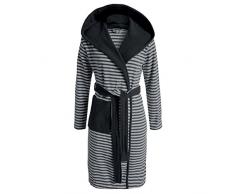 Esprit Albornoz Striped Antracita con capucha rayas, mezcla de algodón, antracita, large