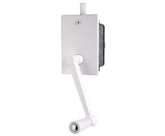 WOLFPACK LINEA PROFESIONAL 5250255 Torno Elevacion Persiana Empotrar Blanco, Metal