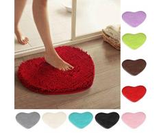 Zona Alfombra, honestyi® antideslizante Fluffy Shaggy área alfombra hogar dormitorio baño piso puerta de entrada (40 * 50 cm-indoor/al aire libre, poliéster, verde, 40*50cm