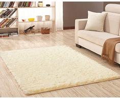 LaoZanA Alfombra Suave Shaggy Antideslizante Sala de Estar Alfombras Deco Comedor Dormitorio 50 * 80