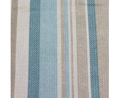 Just Contempo - Cortinas con Forro y Ojales, 116,8 x 137,1 cm, diseño a Rayas, Color Gris, algodón poliéster, Azul Pastel, 46 x 72 Inches