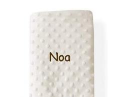 Danielstore- Manta Bordada Para Muñeca Reborn Personalizada (1,10 x 0,80 cm) (Beige)