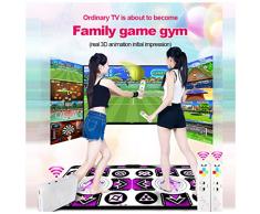 Zooarts Dance Pad para Niños/Adultos Antideslizante, Manta De Baile Doble Inalámbrica, Máquina De Baile De TV, Alfombra de Baile, Juego De Baile Somatosensorial para Niños