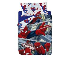 Marvel Spiderman Funda nórdica, Algodón-Poliéster, Multicolor, Cama 80/95 (Twin), 200.0x90.0x25.0 cm, 3 Unidades