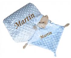Set de Manta + Dou dou Personalizado con nombre bordado- Danielstore