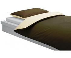PMP Conjuntos funda nórdica Funda de almohada Choco / Crudo 100x140 cm