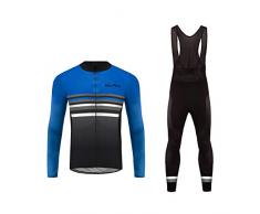 Uglyfrog Ropa MTB De Invierno Manga Larga Maillot Ciclismo Hombre Térmico Bodies Long Bib Tights con 3D Cojín Bike Wear MZ02