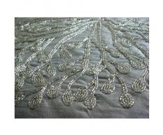 Plata Cojines Para Cubrir El Sofá, Árbol Con Cuentas Fundas De Almohada, 40x40 cm Lanzar Fundas De Almohada, Cuadrado Sedala Seda Cojines Cubren - The Silver Tree