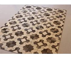 Bunkar hechos a mano Piel de vaca natural alfombra / Rug - Flowers - Tamaño 5'x8' (150cm x 240cm) L Area Rug