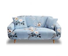 HOTNIU Funda Sofa 3 Plazas (175-220 cm) Elastica, Cubre/Protector Sofá Ajustables Estampado, Fundas Decorativas para Sofas Antideslizante, Cubierta Sofa Muebles con Cuerda de Fijación, Modelo #Azs