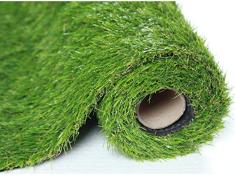 SUMC Hierba Artificial/ Estera/Césped Artificial Falsa al aire libre Césped de verde Alta densidad Alfombra de Cesped de Jardín realista Realista para Perros Mascotas Altura de la Pila de 30 mm(1M*2M)
