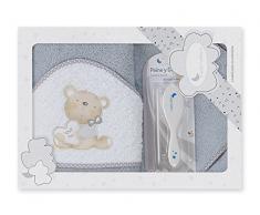Capa de Baño Love You + Set Cepillo y Peine (Gris)
