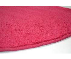 Clara Vidal - Alfombra Tipo moqueta Hamilton, Redonda 080 cm, Fucsia