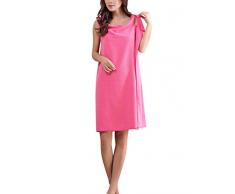 Toallas de Baño, albornoz toalla Wearable, toalla piscina playa mujer ducha, absorbente Seco Rápidamente Super Suave, albornoz toallas microfibra todo en uno RoseRed OneSize