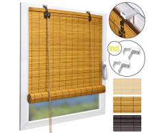 Sol Royal SolDecor B86 Persiana de bambú Estor bambú Ventanas klemmfix Robusto Madera Calidad 90x160 cm Bambú