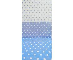 Regalitostv - Abril - Juego De Sábanas Verano Lisas En Dos Colores 3 Piezas (135_x_200_cm , Azul)