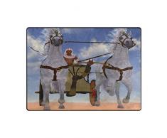 Mnsruu - Alfombra egipcia para Sala de Estar o Dormitorio, Tela, 160cm x 122cm(5.3 x 4 Feet)