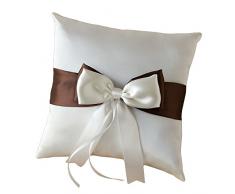Mopec A13 - Cojín para alianzas para boda textil, color marfil