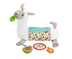 Fisher-Price Llama crece conmigo, cojín juguete sensorial para bebé recién nacido (Mattel GLK39)