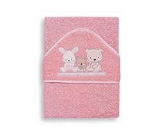 Interbaby Love - Capa de baño, 1 x 1 m, color rosa