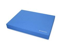 Navaris colchoneta de coordinación - Plataforma de Equilibrio para Ejercicios de Yoga y Pilates - Cojín Fitness 50 x 39 x 6.5CM - Almohadilla -Azul
