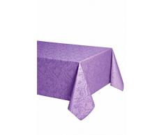 Mantel antimanchas rectangular Ariadna 50%algodón 50%poliéster con protección de resina y Teflón de Dupont(R) - 160x200 - Lila