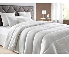 Pikolin Home - Edredón/Relleno nórdico de fibra antiácaros, otoño-invierno, 300gr/m², color blanco, 240x220cm-Cama 150/160 (Todas las medidas)