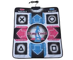 Vbestlife Alfombras de Baile Almohadillas Antideslizante Durable Resistente al Desgaste Baile Estera con USB para PC Compatible con Windows/OS para Bailar，Yoga