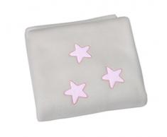 Belino 27953 - Manta para minicuna o coche, 80 x 110 cm, con estrella de color rosa