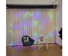 ATNEET Moon Star Lámpara Led Lámpara Cadena Luces de Navidad Decoración Luces navideñas Cortina Lámpara UE enchufe colorido