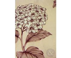 Just Contempo Seda de imitación o Cama de Matrimonio Cortinas Plisadas diseño Floral Cinta para Barra de Cortina