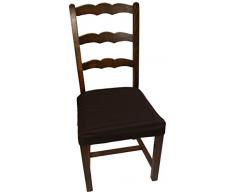 Comptoir du Linge Polo - Funda elástica para asiento de silla (algodón, poliéster y elastómero, 65 x 45 cm)