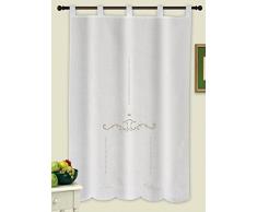 Foren Tex - Cortina, Visillo de Cocina, (M-1047), 150 x 150 cm, Bordada