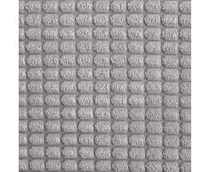 MIULEE Funda de Cojín Fundas de Almohada Suave Decorativa Cuadrado Pana Granulado Poliéster para Hogar Sofá Silla Cama Sala de Estar Dormitorio Coche 50x50cm 2 Piezas Gris Claro