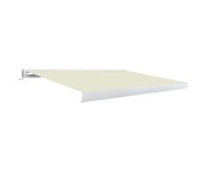 VidaXL - Estor de casete motorizado para toldo retráctil de balcón, exterior sombreado de ventanas, 300 x 250 cm, color crema