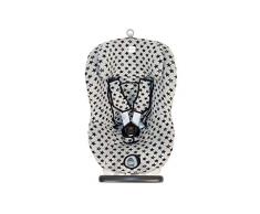 Fundas BCN - F121/9399 - Funda de Algodón para Silla de Coche Römer Dualfix I-Size y Swingfix I-Size - Estampado Fun Black Star