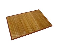 Bertha Hogar- Alfombra Bambú kanda, 60 x 90 cm , color marrón
