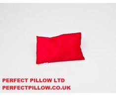 No dolor perfecto viajes de almohada 100% orgánico de trigo sarraceno desmontable cable Cover, no harina, no las alergias, no ácaros funda [lavable] acogedor Cable desmontable, separado orgánico interior, diseño británico,