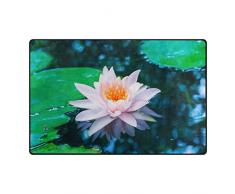 Use7 Alfombra de Flor de Loto para salón, Dormitorio, Antideslizante, 100 x 150 cm