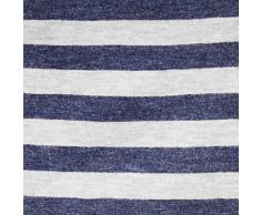 AmazonBasics - Juego de funda nórdica para edredón, diseño de rayas, 135 x 200 cm / 50 x 80 cm, Azul Marino