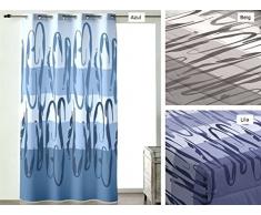 Camatex Cortina confeccionada con ollaos Carolina 140x260 cm - Color Azul